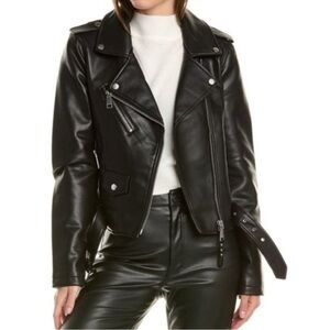 Rebecca Minkoff faux leather Vegan moto jacket